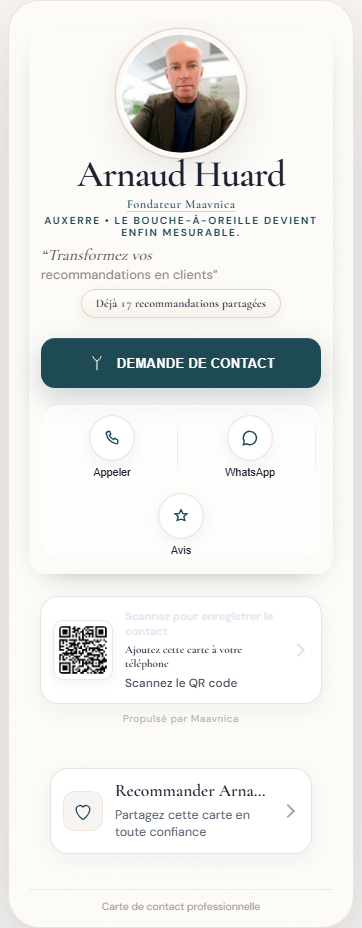 SmartCard Maavnica — carte professionnelle de confiance